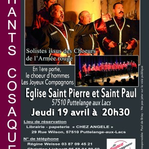 Concert avec &laquo;&nbsp;Les Grandes voix cosaques de Kouban&nbsp;&raquo;