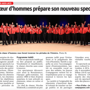 La presse en parle – R.L. du&nbsp;16/10/2018