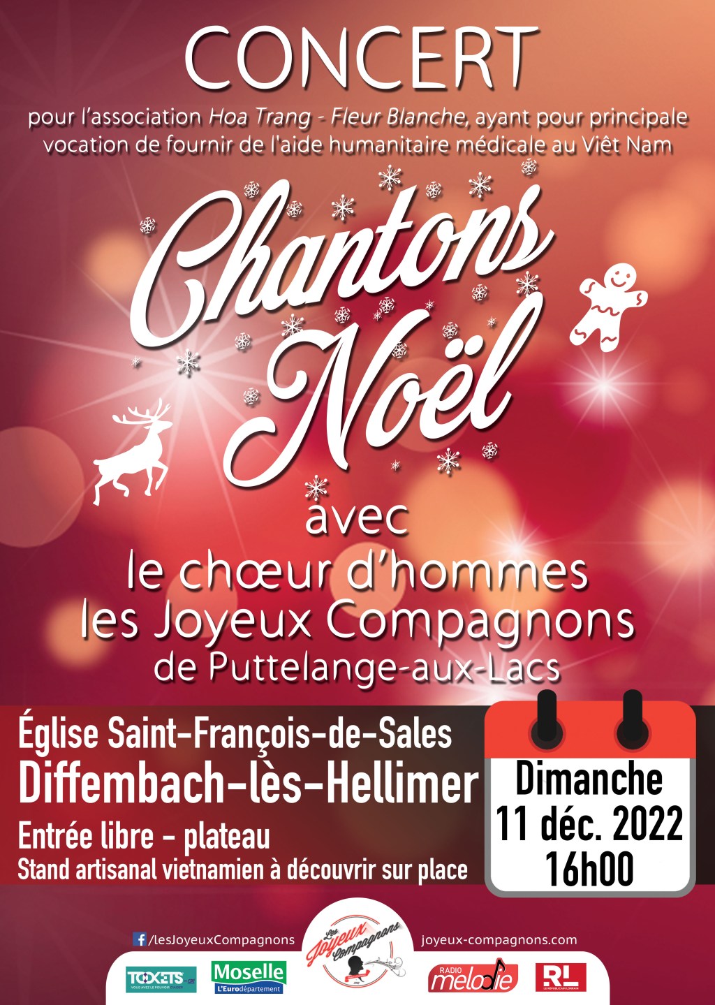 Chantons Noël le 11 décembre 2022 à Diffembach-lès-Hellimer